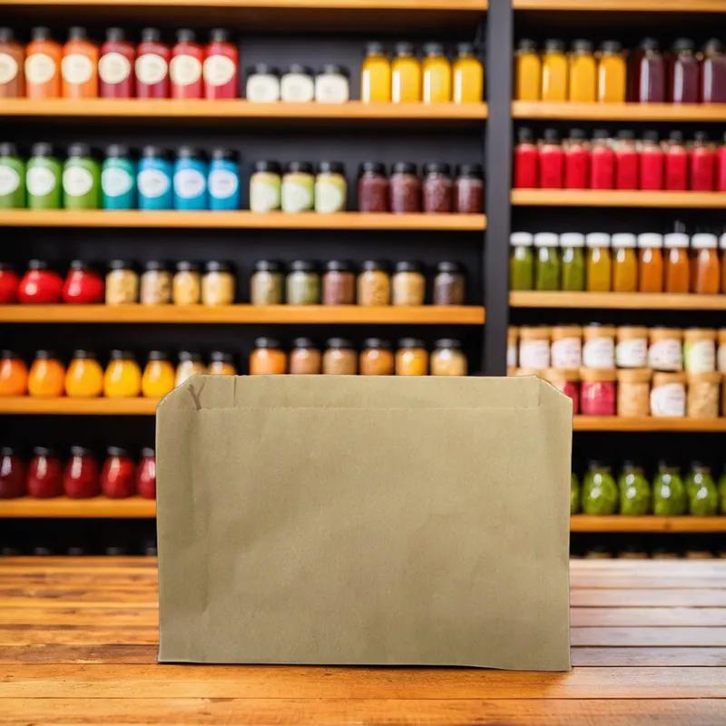 Snak Pak Bag 6.5X1X4 IN #20 Natural Plain 2000/Case