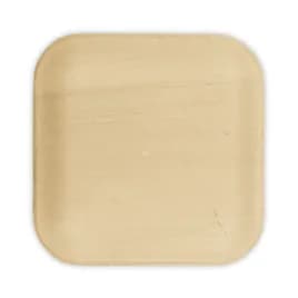 Plate 6X6 IN Palm Leaf Square 100/Case