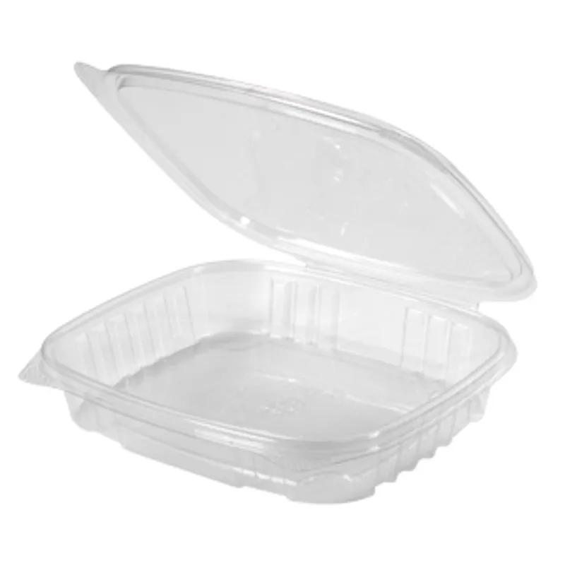 Deli Container Hinged 16 OZ PET Clear Shallow 200/Case