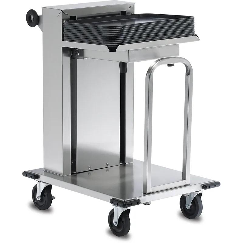 Dinex® Transport Rack 22.75X37.75 IN Silver Stainless Steel High Capacity Single Stack On Wheels 1/Each