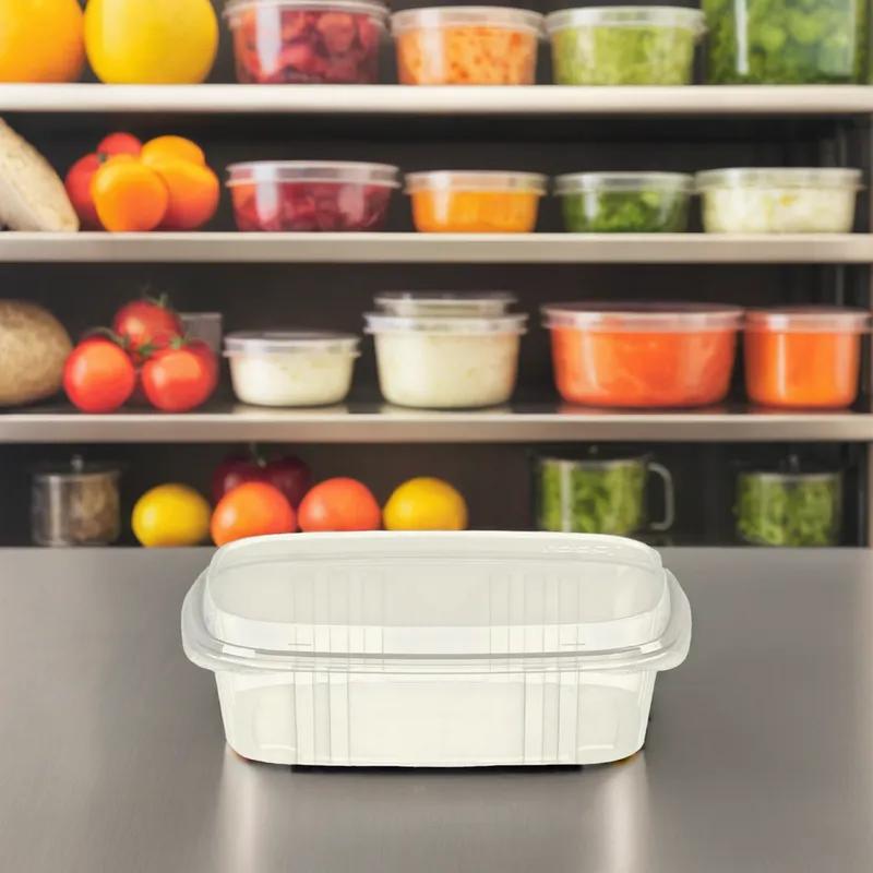 SelloPlus Deli Container Hinged With Dome Lid Medium (MED) 24 OZ Clear 200/Case