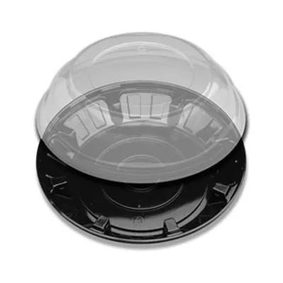 DisplayPie Pie Container & Lid Combo 10X3 IN Clear Black 100/Case