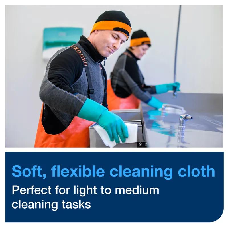 Tork Cleaning Cloth 6.417X5.512 IN Folded: 1.693X5.512 IN 1 Gray Embossed Refill Industrial 480/Case
