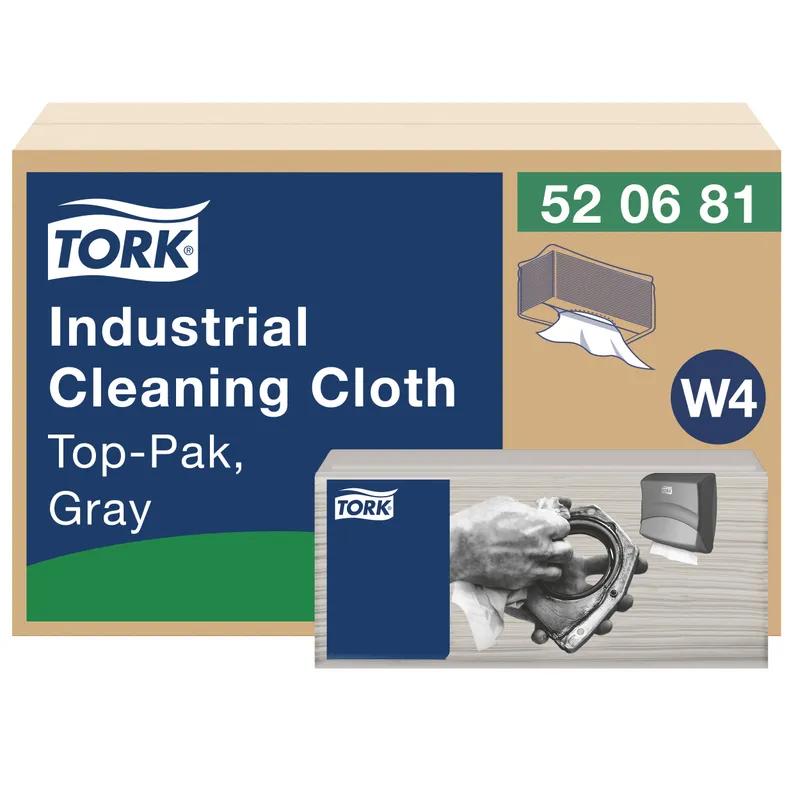 Tork Cleaning Cloth 6.417X5.512 IN Folded: 1.693X5.512 IN 1 Gray Embossed Refill Industrial 480/Case