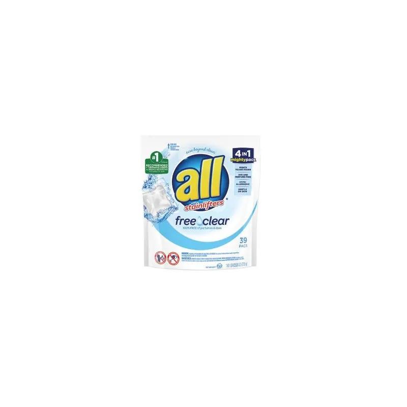 All Free & Clear Laundry Detergent Pod Ultra Concentrate 236/Case