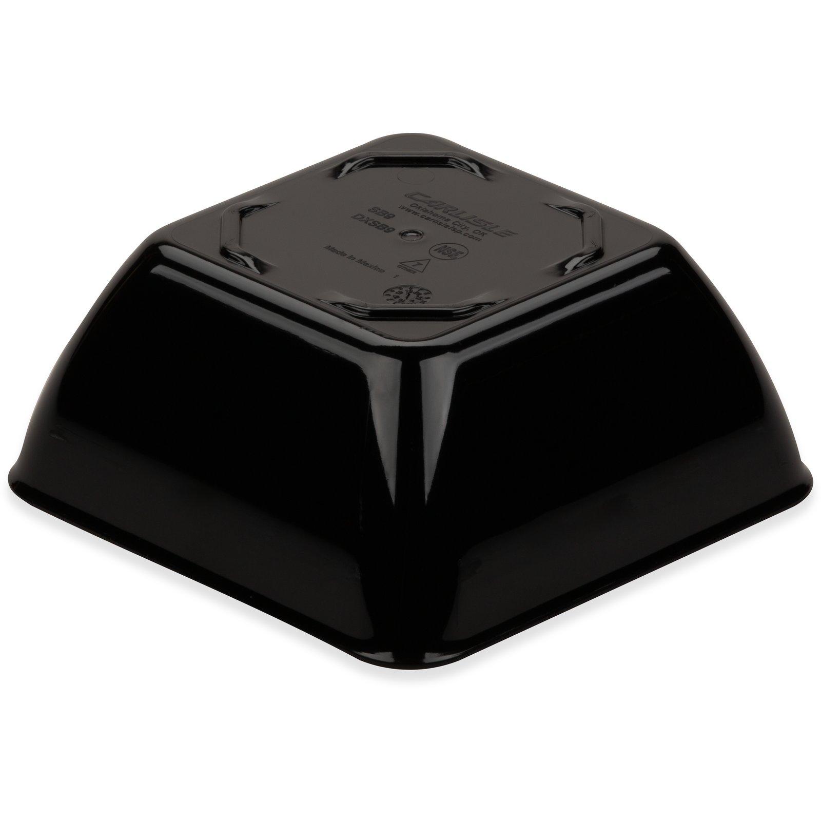 Dinex® Bowl 9 OZ SAN Black Square 48/Case