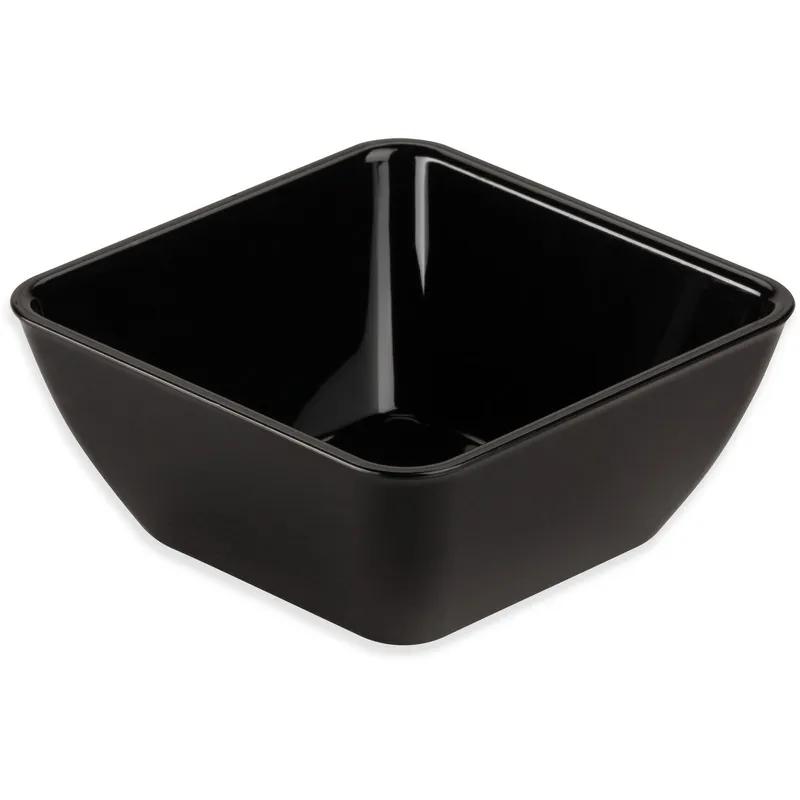 Dinex® Bowl 9 OZ SAN Black Square 48/Case