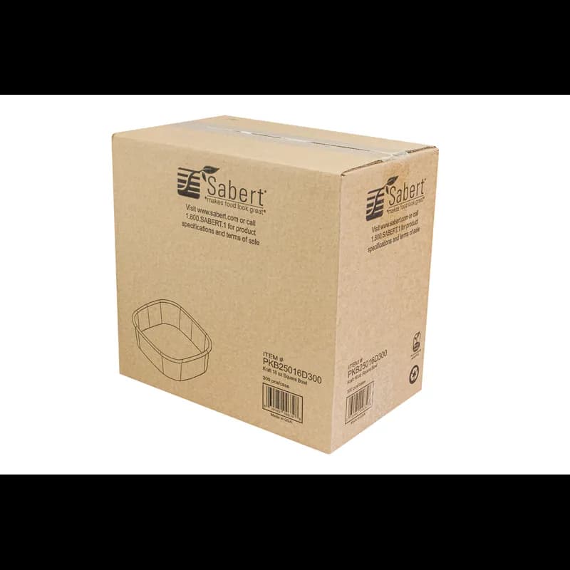 Bowl 16 OZ Paperboard Kraft Square 300/Case