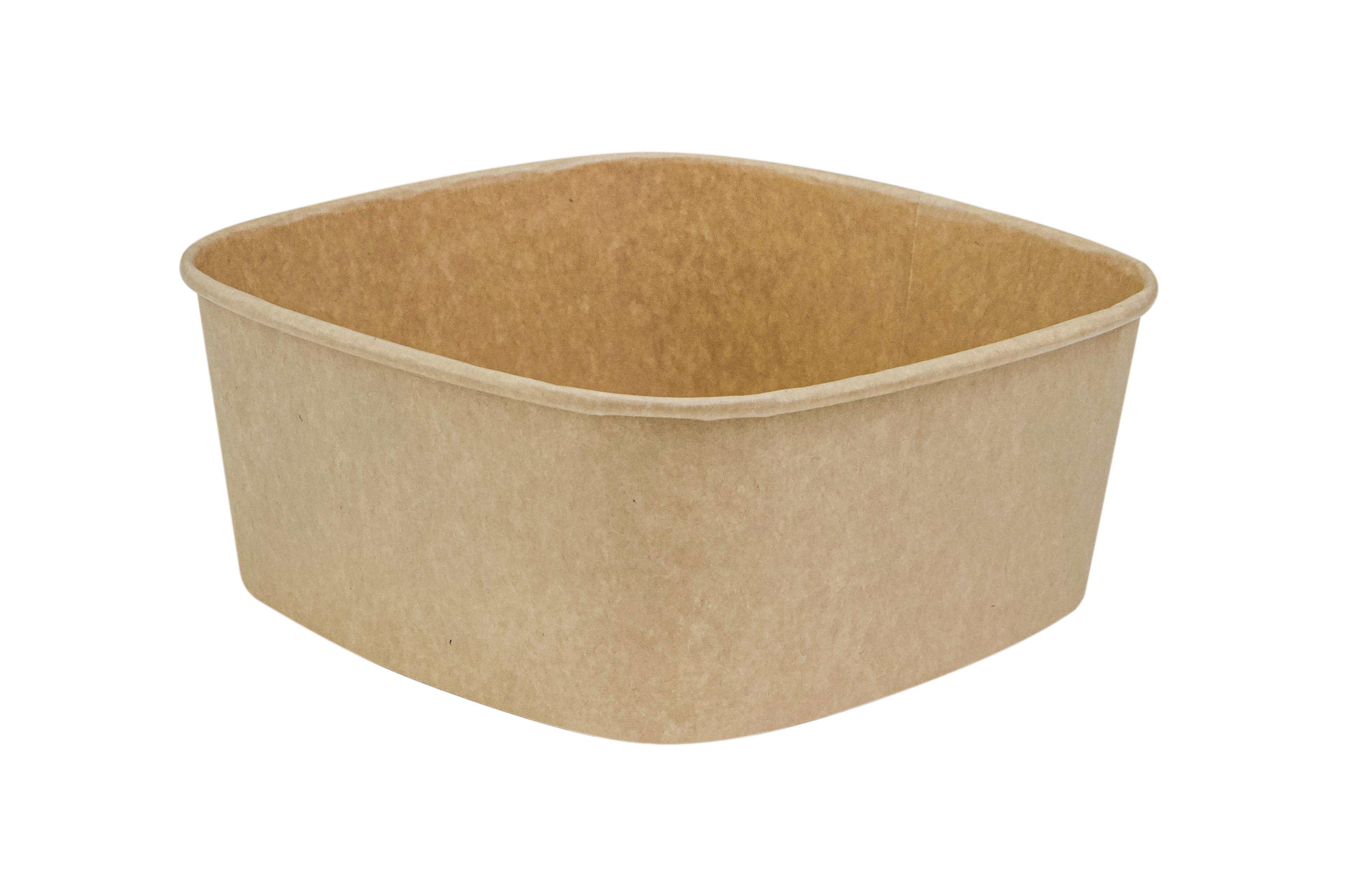 Bowl 32 OZ Paperboard Kraft Square 300/Case