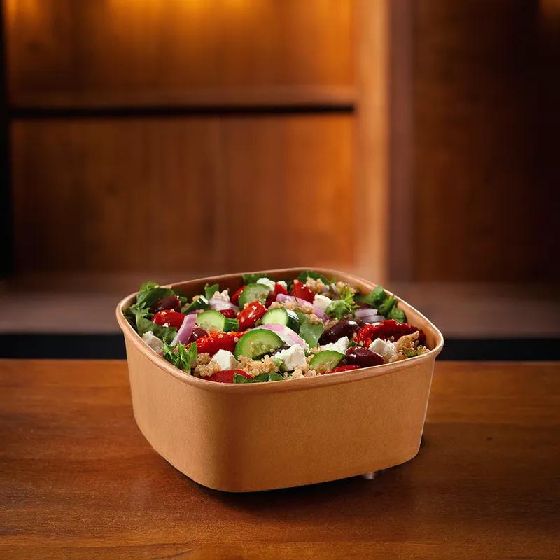 Bowl 32 OZ Paperboard Kraft Square 300/Case
