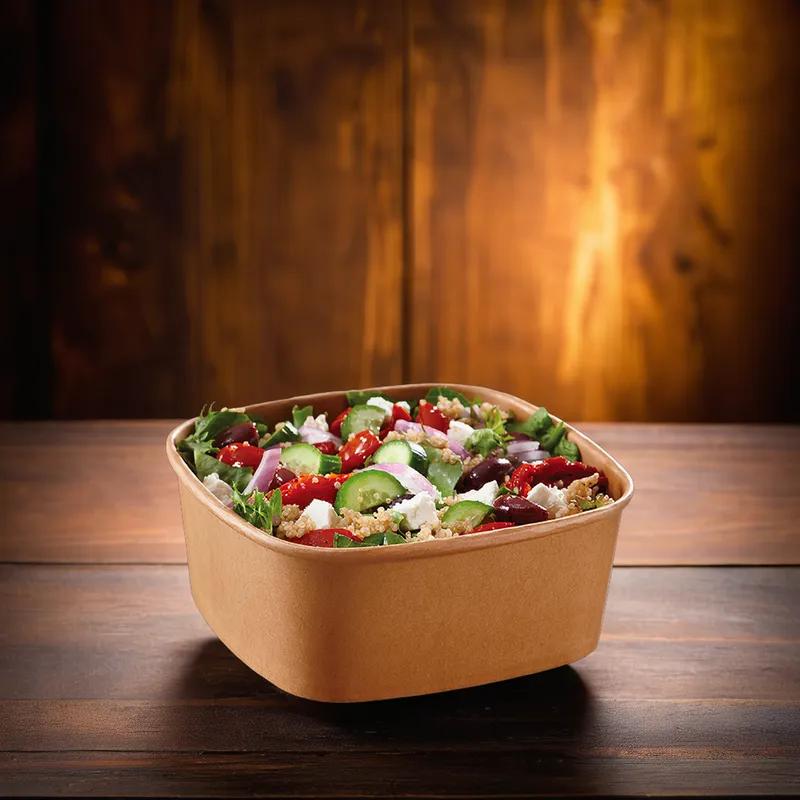 Bowl 32 OZ Paperboard Kraft Square 300/Case