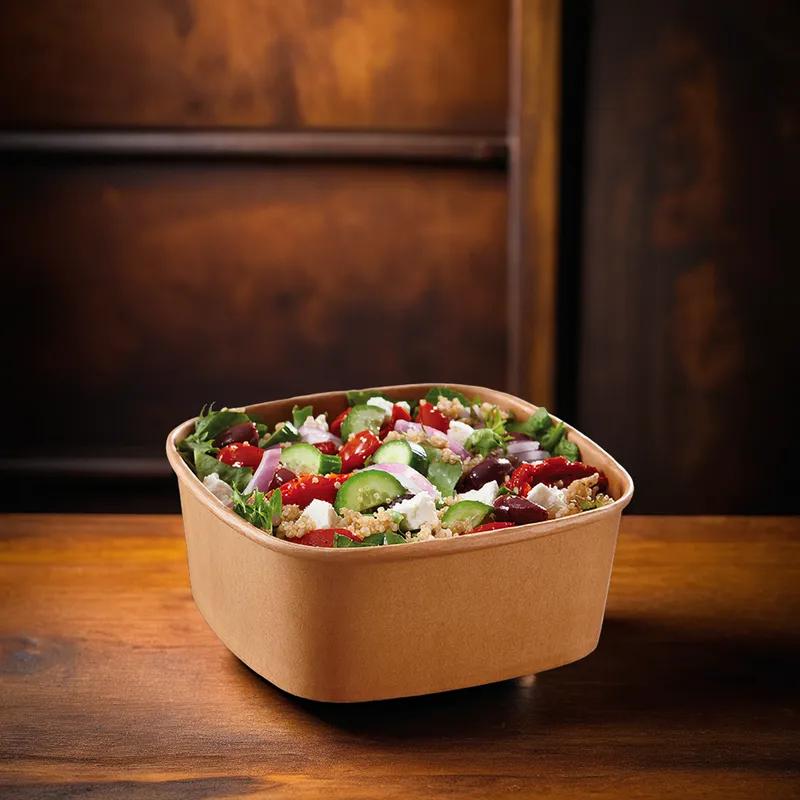 Bowl 32 OZ Paperboard Kraft Square 300/Case