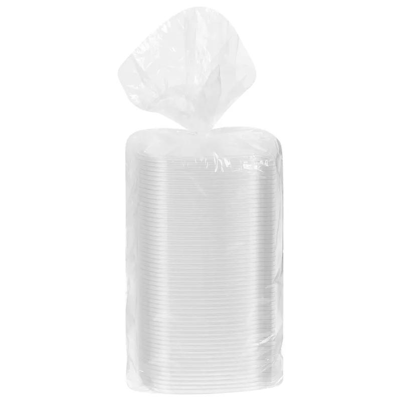 Lid PET Clear Square For 24-32 OZ Paper Bowl 300/Case