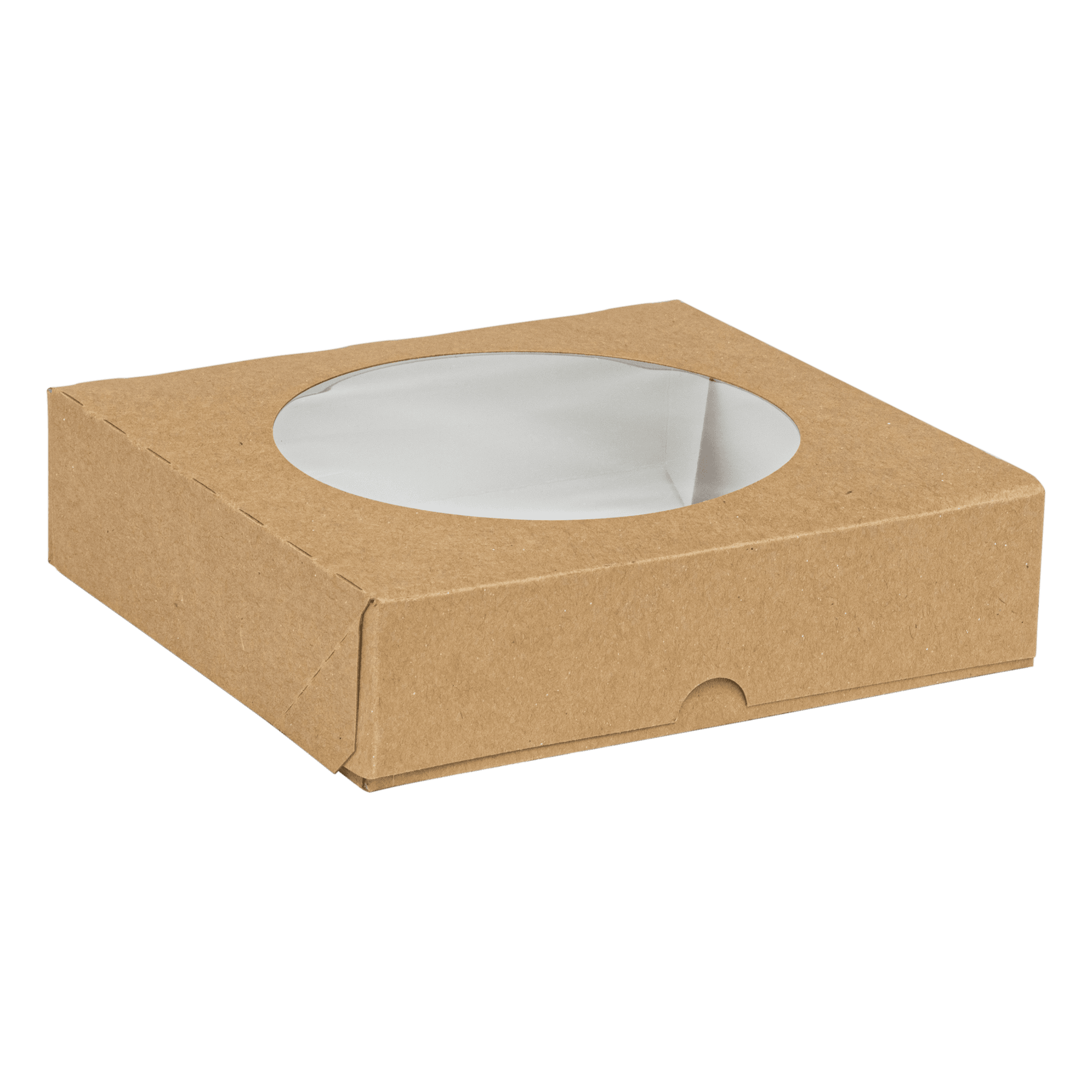 Multi-Purpose Take-Out Box 7 IN Kraft With Window 300/Case