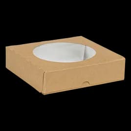 Multi-Purpose Take-Out Box 7 IN Kraft With Window 300/Case