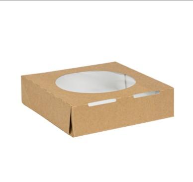 Multi-Purpose Take-Out Box 7 IN Kraft With Window 300/Case