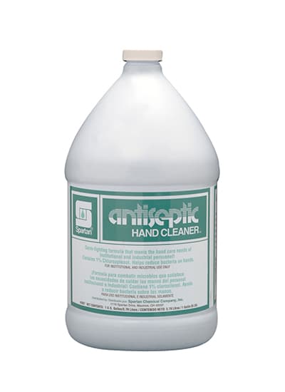 Antiseptic Hand Cleaner Liquid RTU 1 GAL Pleasant Scent Green 4/Case