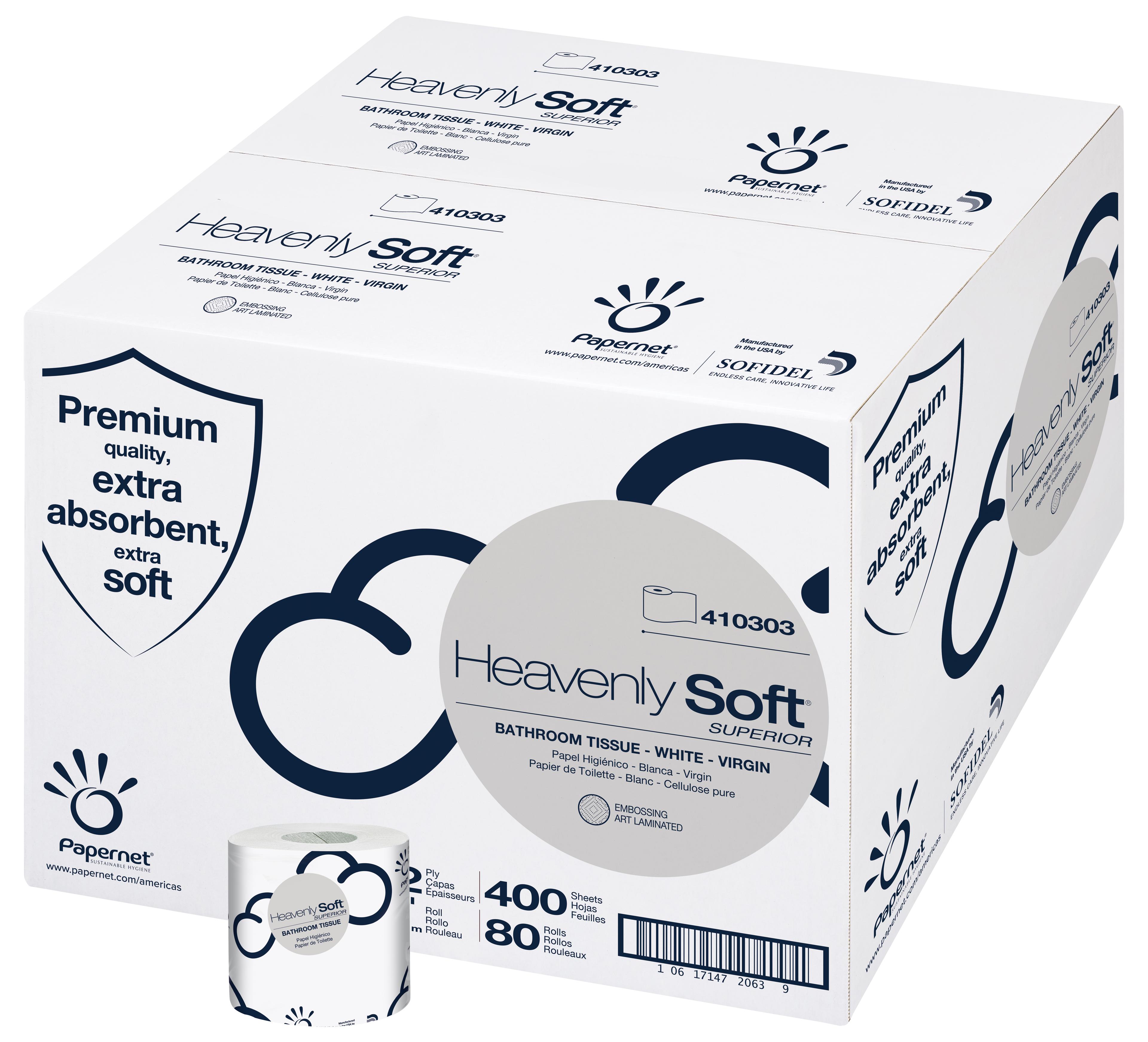 Heavenly Choice Toilet Paper & Tissue Roll 2PLY 80 Rolls/Case