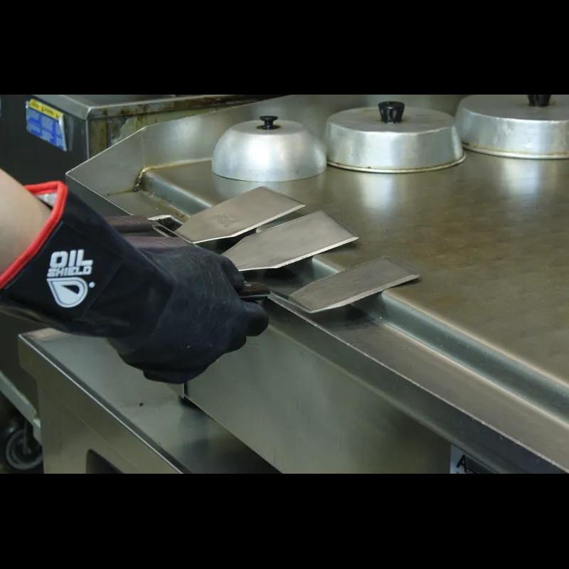 Hot Oil Gloves Mens Large (LG) 18 IN Black Neoprene Elbow-Length Antimicrobial Rough Finish 1/Pair