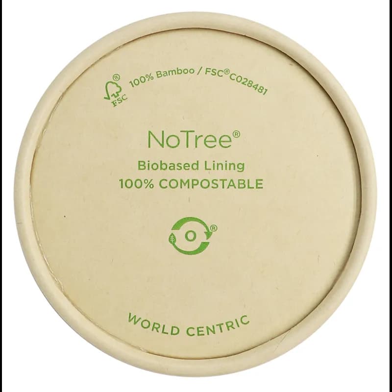 Lid Bamboo Paper For 4 OZ Portion Cup 1000/Case