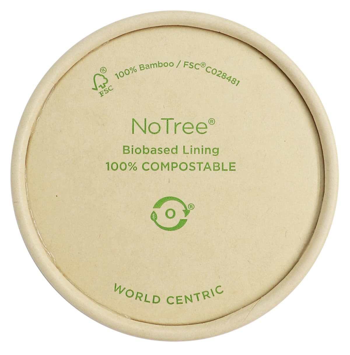 Lid Bamboo Paper For 4 OZ Portion Cup 1000/Case