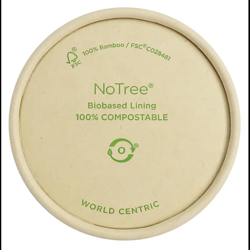 Lid Bamboo Paper For 4 OZ Portion Cup 1000/Case