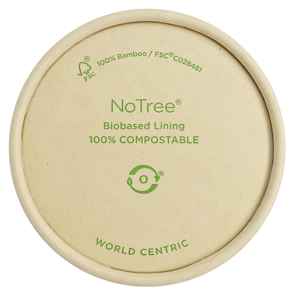 Lid Bamboo Paper For 4 OZ Portion Cup 1000/Case