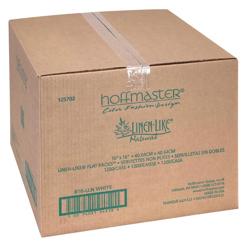 Dinner Napkins 16X16 IN White DRC Airlaid Paper Flat Pack 1200/Case