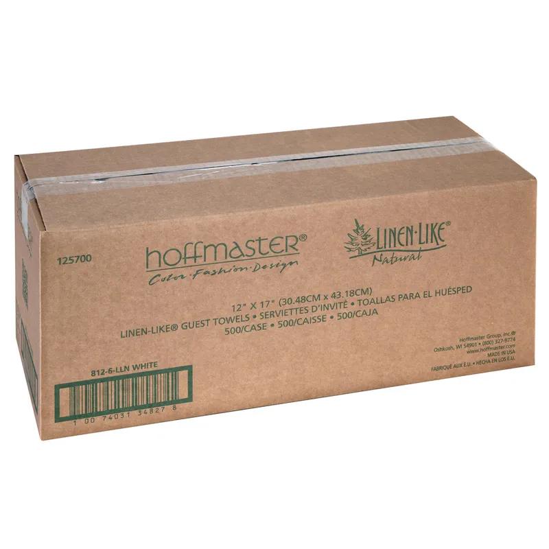 Folded Guest Towel 8.5X4.25 IN DRC Airlaid Paper White 1/6 Fold 100 Sheets/Pack 500 Sheets/Case