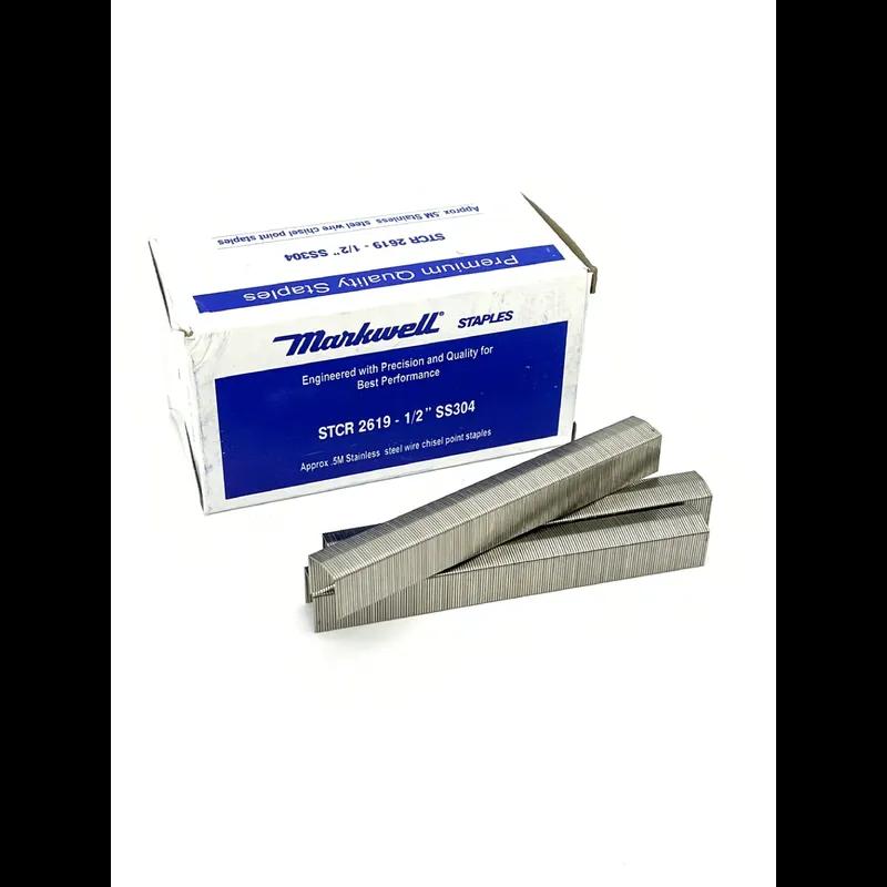 Carton Staples 0.5X0.5 IN 2500 Count/Box