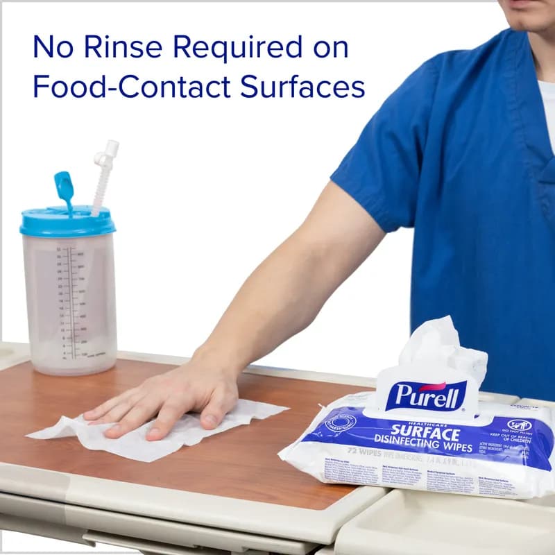 Purell® Flowpack Sanitizer Wipe 72 Count/Pack 12 Packs/Case 864 Count/Case