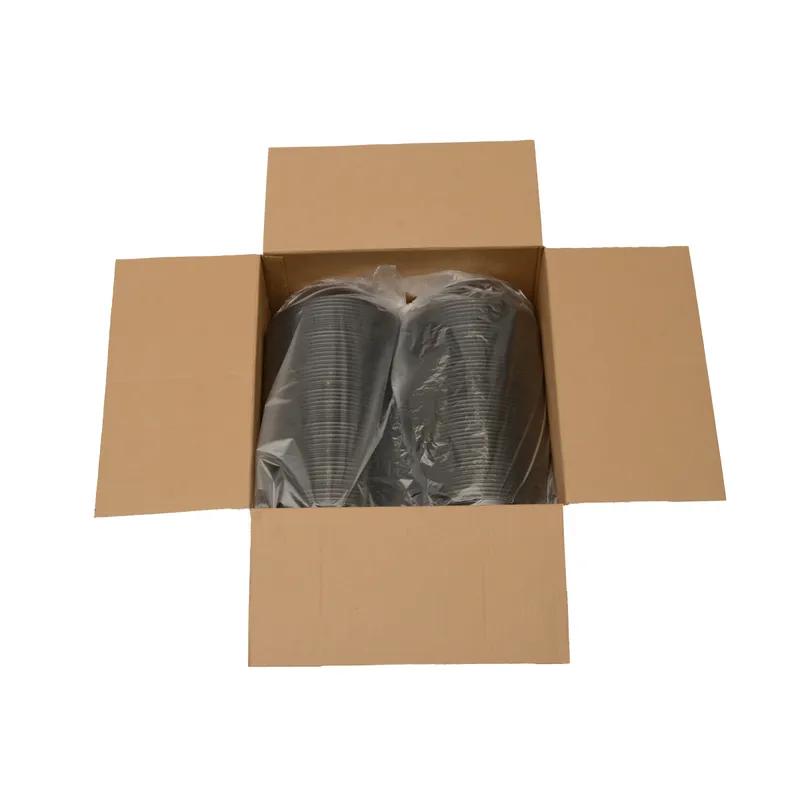 Super Bowl Salad Bowl 24 OZ PET Black Round 100/Case