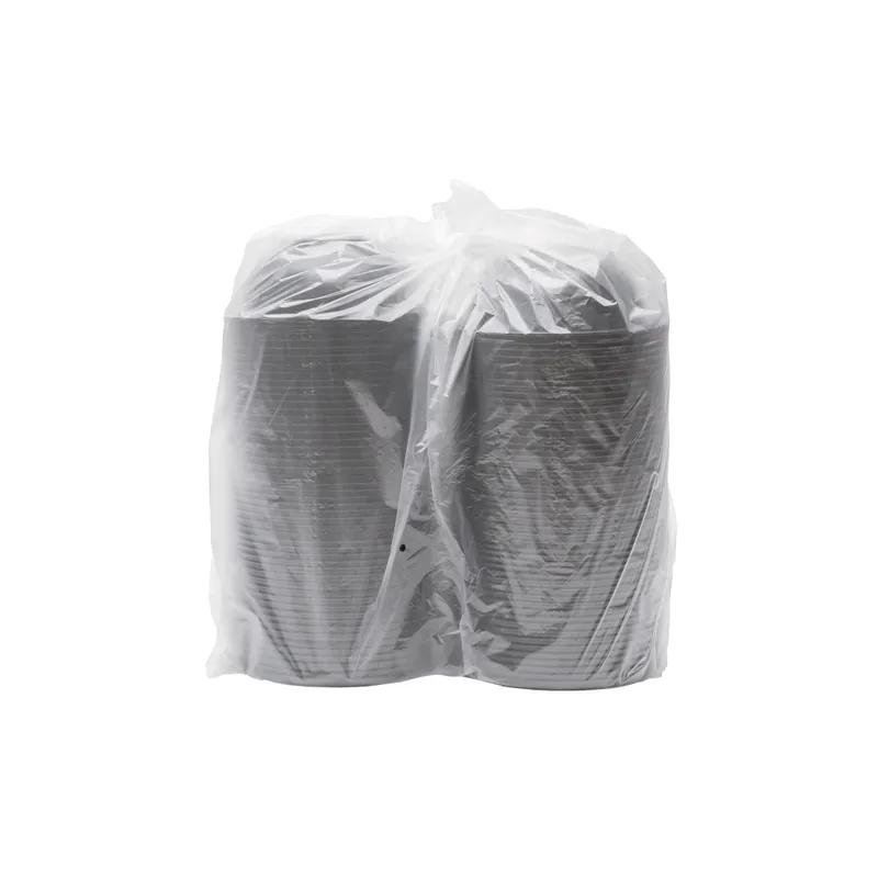 Super Bowl Salad Bowl 24 OZ PET Black Round 100/Case