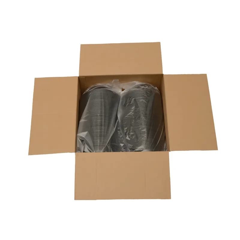 Super Bowl Salad Bowl 24 OZ PET Black Round 100/Case