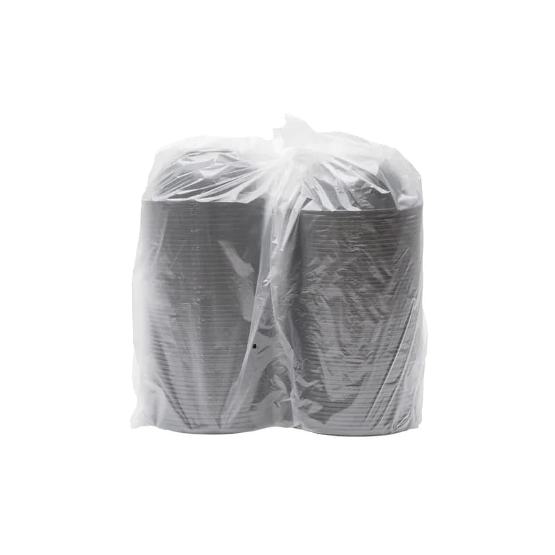 Super Bowl Salad Bowl 24 OZ PET Black Round 100/Case