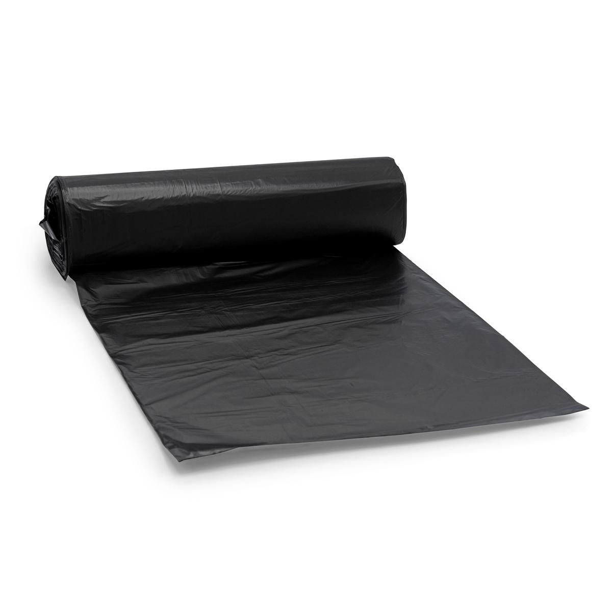 Victoria Bay Can Liner 40X48 IN Black Plastic 19MIC Roll 25 Count/Pack 8 Packs/Case 200 Count/Case