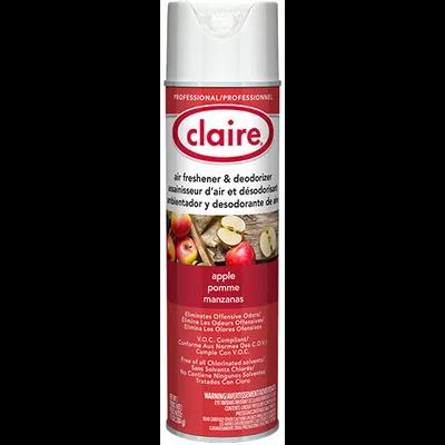 Claire Air Freshener & Deodorizer Apple Aerosol 20 FLOZ 12/Case