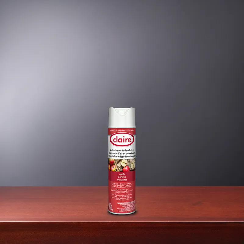 Claire Air Freshener & Deodorizer Apple Aerosol 20 FLOZ 12/Case