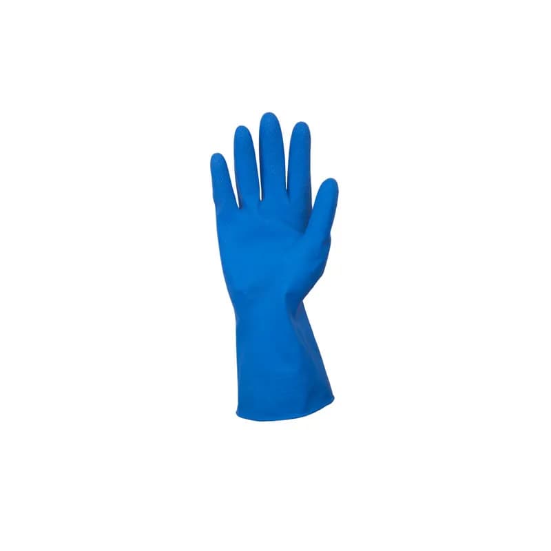 General Purpose Gloves XL 12 IN Blue 16MIL Latex Flock Lined 1 Count/Pack 120 Count/Case