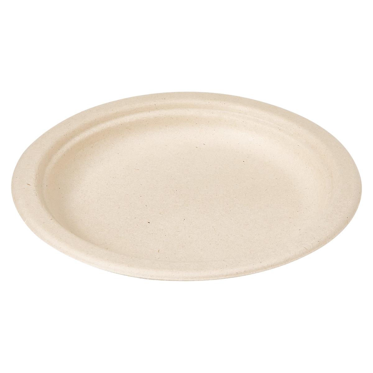 Victoria Bay Plate 6 IN Plant Fiber Brown Round 1000/Case
