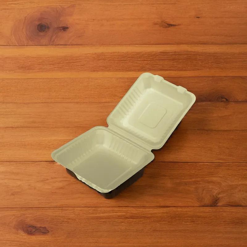 Victoria Bay Take-Out Container Hinged 8X8 IN Molded Fiber Brown Square 200/Case