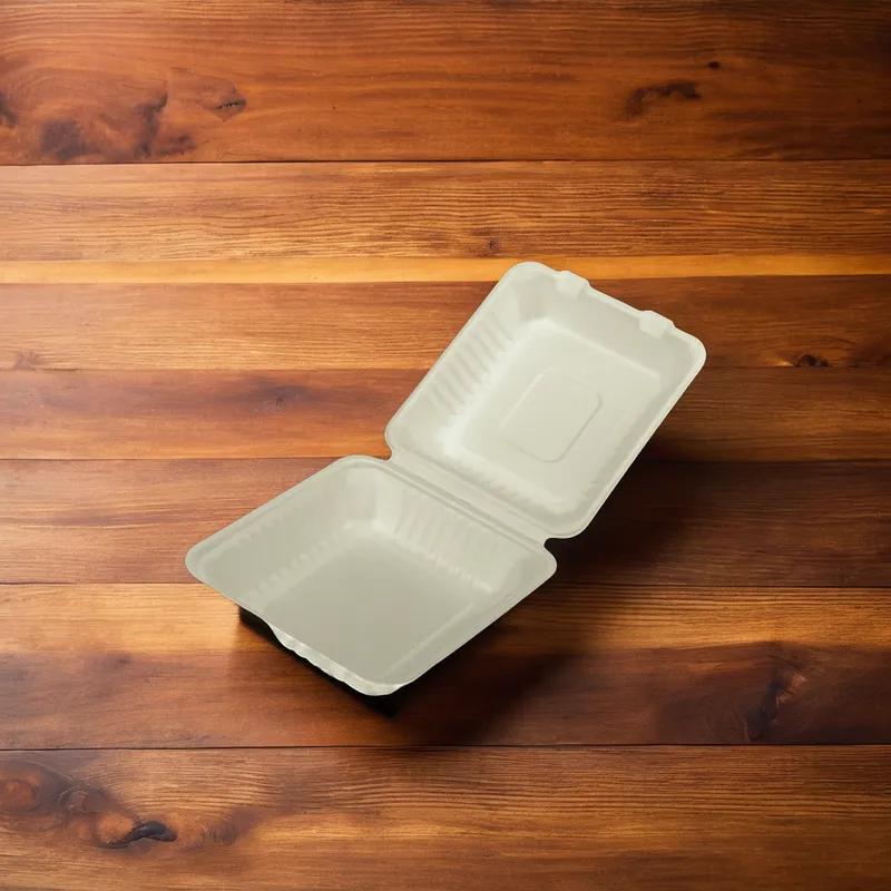 Victoria Bay Take-Out Container Hinged 8X8 IN Molded Fiber Brown Square 200/Case