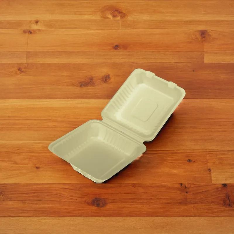 Victoria Bay Take-Out Container Hinged 8X8 IN Molded Fiber Brown Square 200/Case