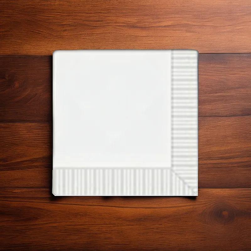 Beverage Napkins 10X10 IN White 2PLY 200 Count/Pack 20 Packs/Case 4000 Count/Case