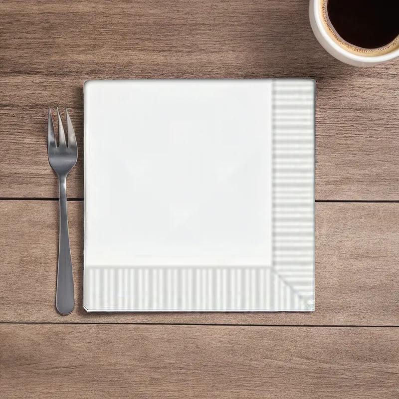 Beverage Napkins 10X10 IN White 2PLY 200 Count/Pack 20 Packs/Case 4000 Count/Case
