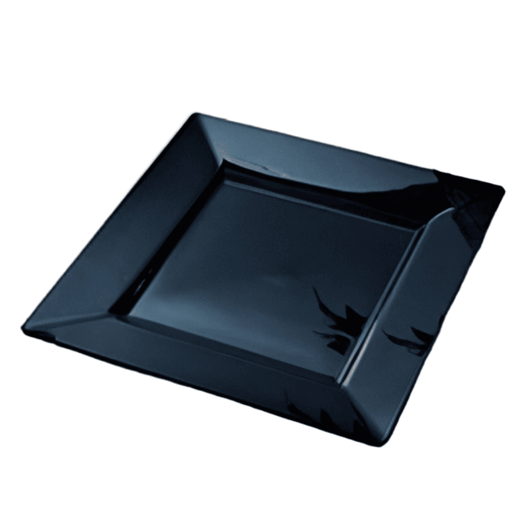 Plate 9.5X9.5 IN Black Square 120/Case