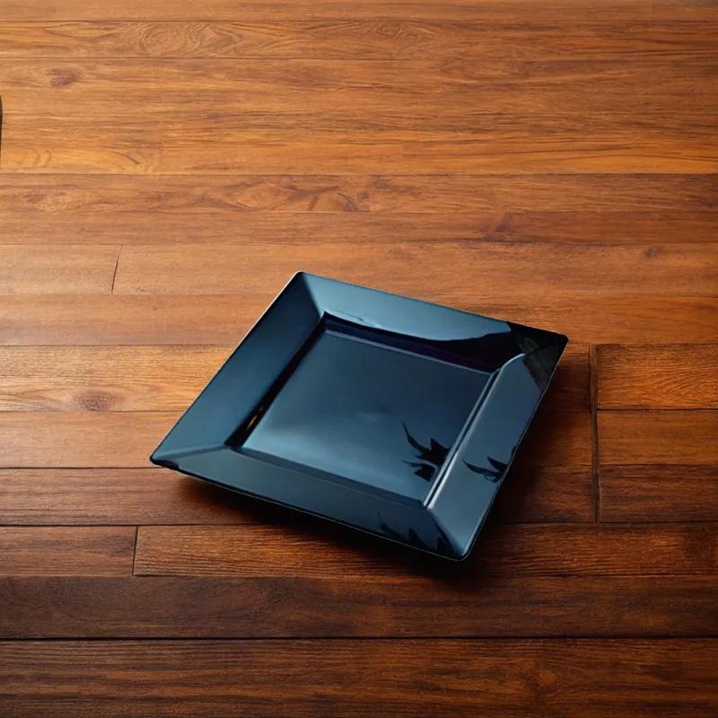 Plate 9.5X9.5 IN Black Square 120/Case