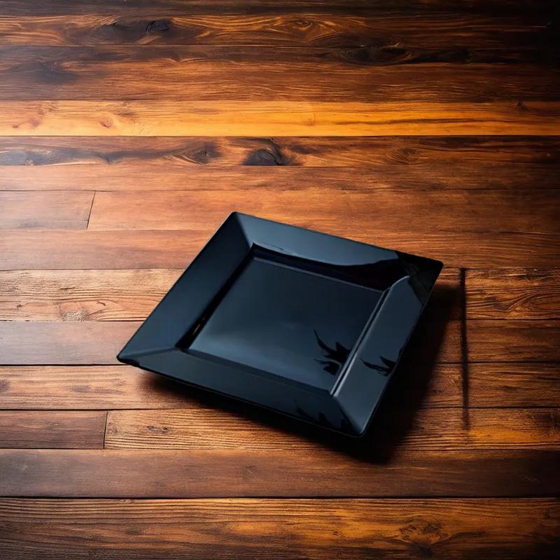 Plate 9.5X9.5 IN Black Square 120/Case