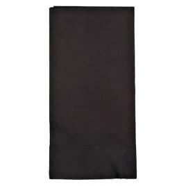 Dinner Napkins 15X17 IN Black Paper 2PLY 1/8 Fold 1000/Case