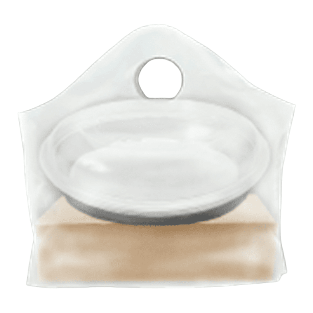 Wave Bag 19X18+9.5 IN Plastic 1.4MIL White 500/Case